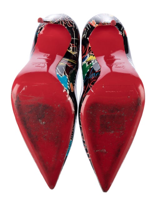 Christian Louboutin Patent Leather Printed Pumps