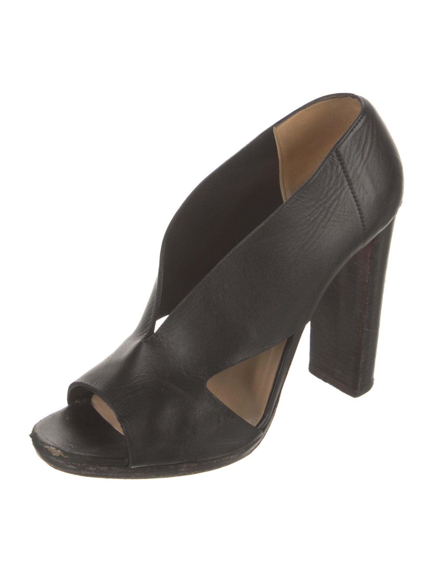 Christian Louboutin Leather Slingback Sandals