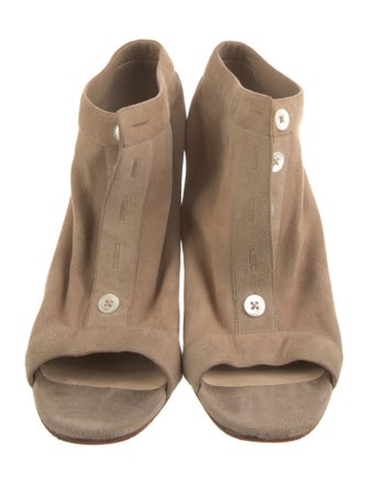 Christian Louboutin Suede Slingback Sandals