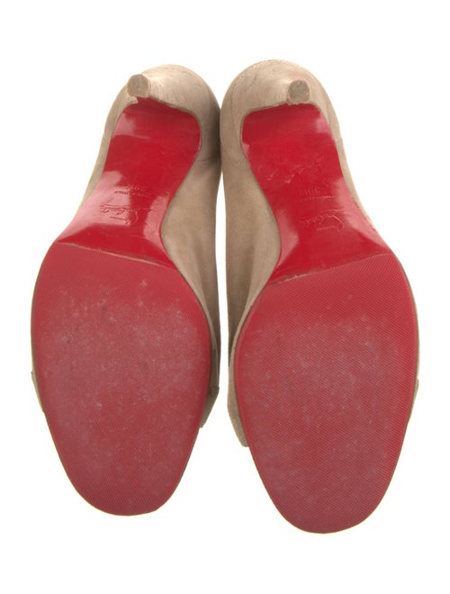 Christian Louboutin Suede Slingback Sandals