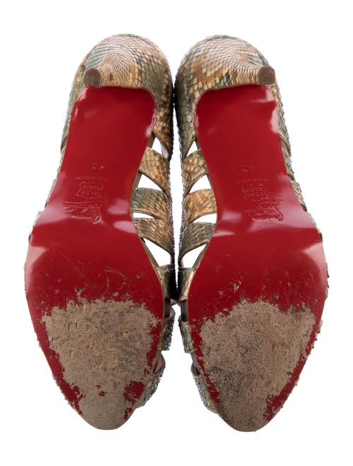 Christian Louboutin Fontanete Python Sandals