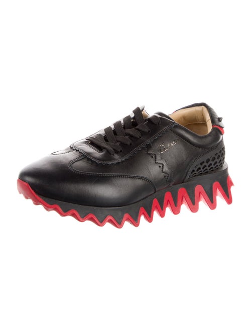 Christian Louboutin Spike Accents Leather Athletic Sneakers