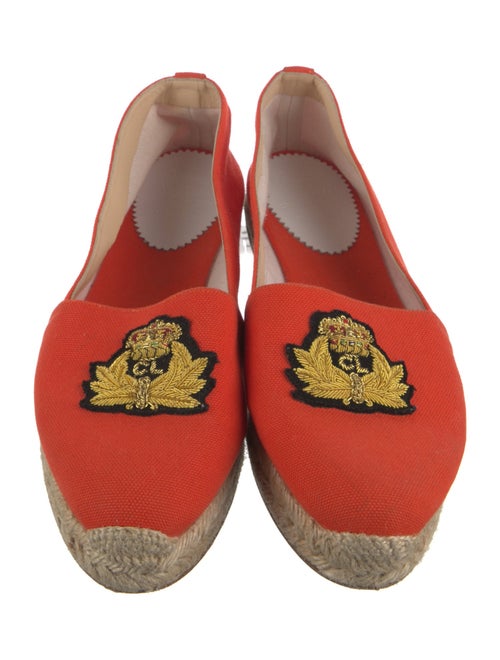 Christian Louboutin Canvas Graphic Print Espadrilles