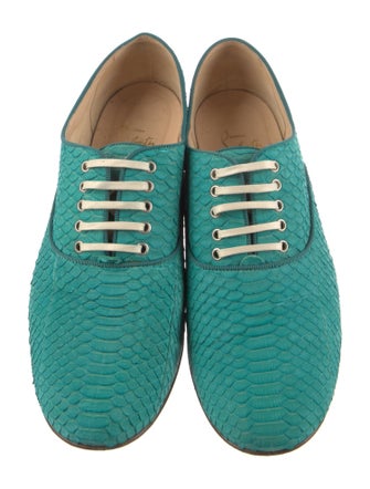 Christian Louboutin Python Animal Print Oxfords