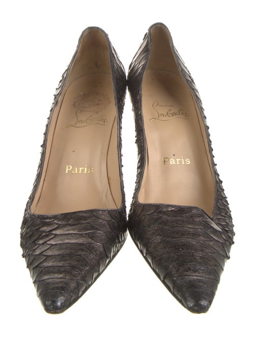 Christian Louboutin Python Printed Pumps