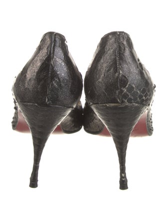 Christian Louboutin Python Printed Pumps