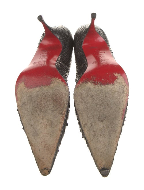 Christian Louboutin Python Printed Pumps