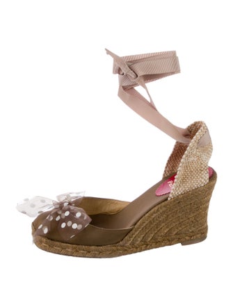 Christian Louboutin Canvas Printed Espadrilles