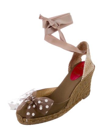 Christian Louboutin Canvas Printed Espadrilles