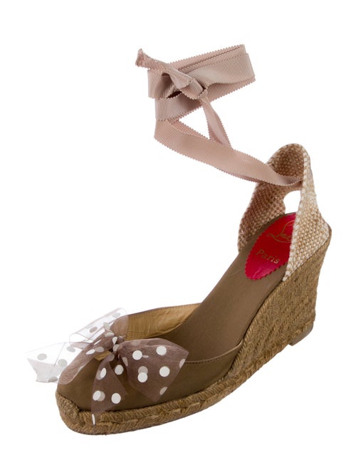 Christian Louboutin Canvas Printed Espadrilles