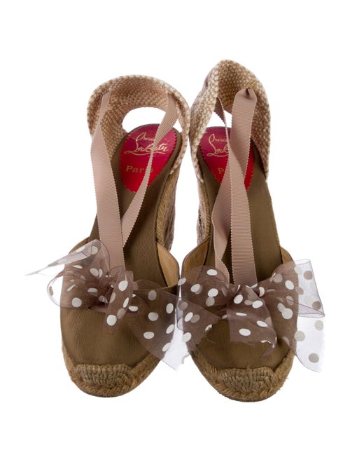 Christian Louboutin Canvas Printed Espadrilles