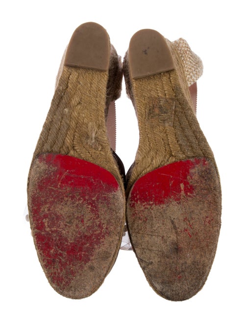 Christian Louboutin Canvas Printed Espadrilles