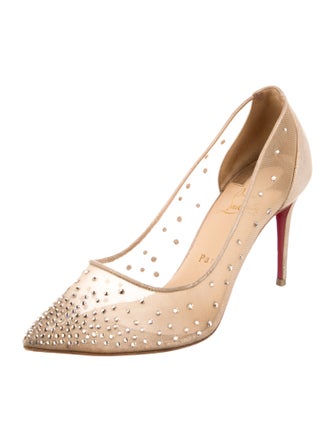 Christian Louboutin Mesh Mesh Accents Pumps
