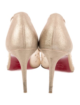 Christian Louboutin Mesh Mesh Accents Pumps