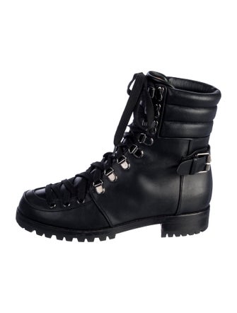 Christian Louboutin Leather Combat Boots