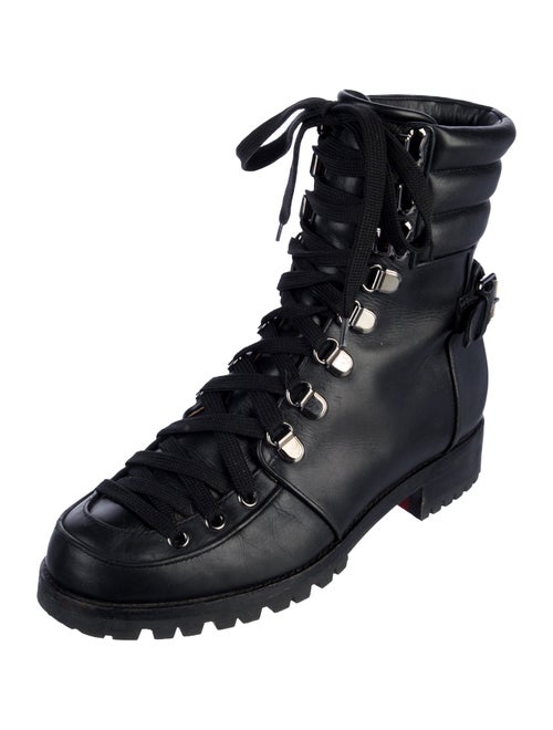 Christian Louboutin Leather Combat Boots