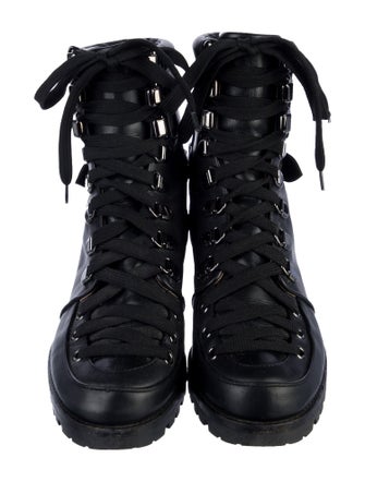 Christian Louboutin Leather Combat Boots