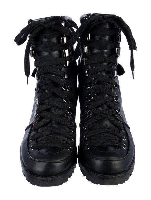 Christian Louboutin Leather Combat Boots