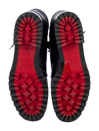 Christian Louboutin Leather Combat Boots