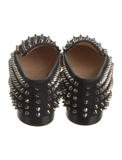 Christian Louboutin Spike Accents Suede Loafers