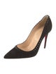 Christian Louboutin Suede Studded Accents Pumps