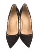 Christian Louboutin Suede Studded Accents Pumps