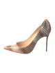 Christian Louboutin Python Animal Print Pumps
