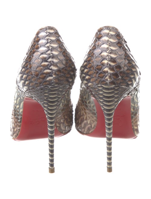 Christian Louboutin Python Animal Print Pumps