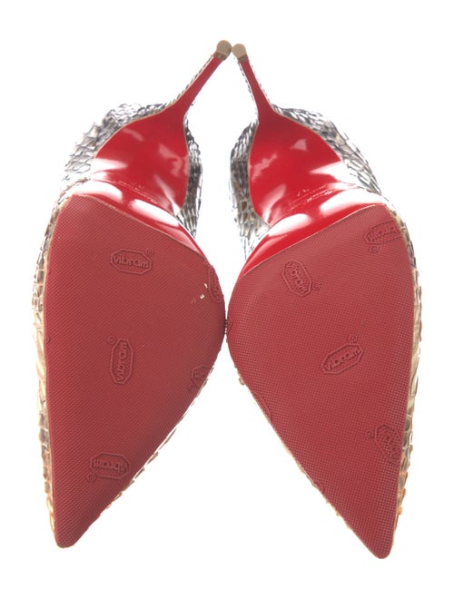 Christian Louboutin Python Animal Print Pumps