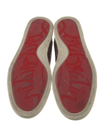 Christian Louboutin Canvas Printed Sneakers