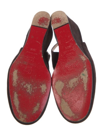 Christian Louboutin Suede Slingback Pumps