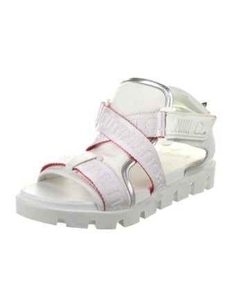 Christian Louboutin Rubber Studded Accents Gladiator Sandals