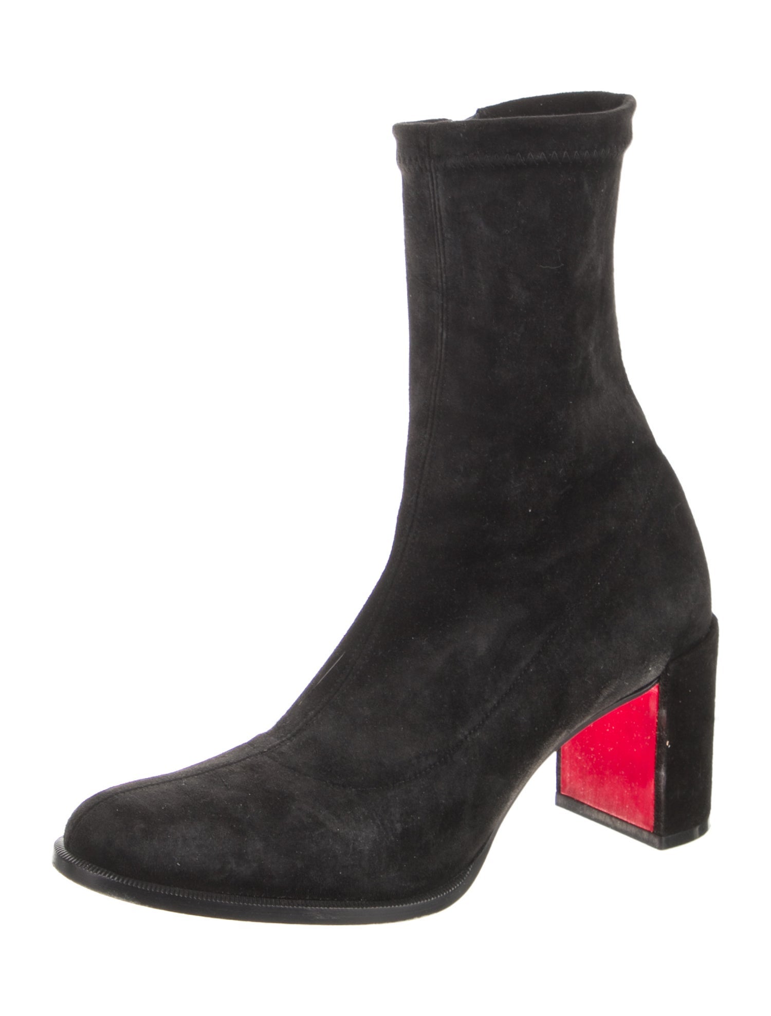 Christian Louboutin Suede Sock Boots