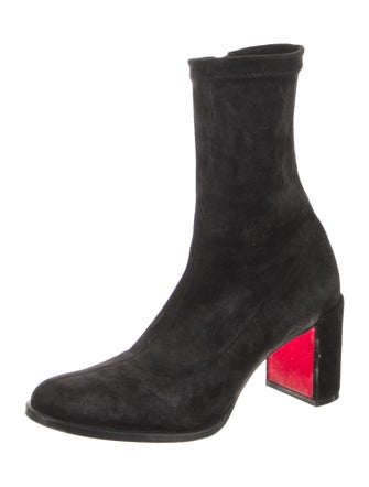 Christian Louboutin Suede Sock Boots
