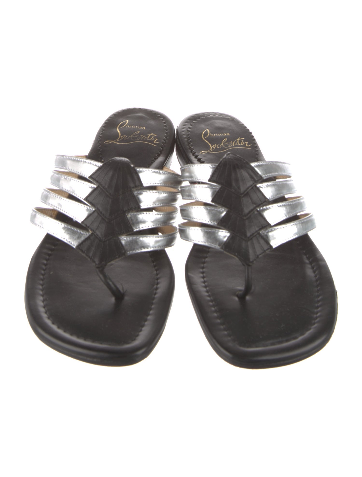 Christian Louboutin Leather Slides