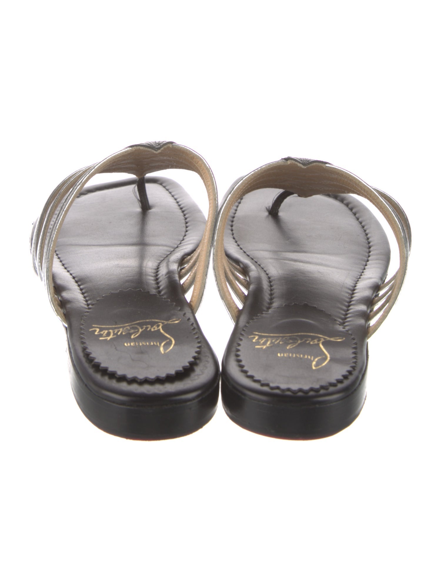 Christian Louboutin Leather Slides