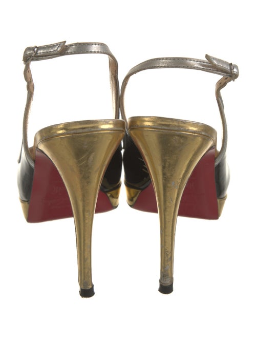 Christian Louboutin Patent Leather Slingback Pumps