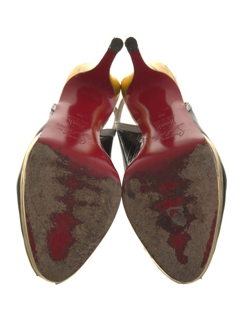 Christian Louboutin Patent Leather Slingback Pumps