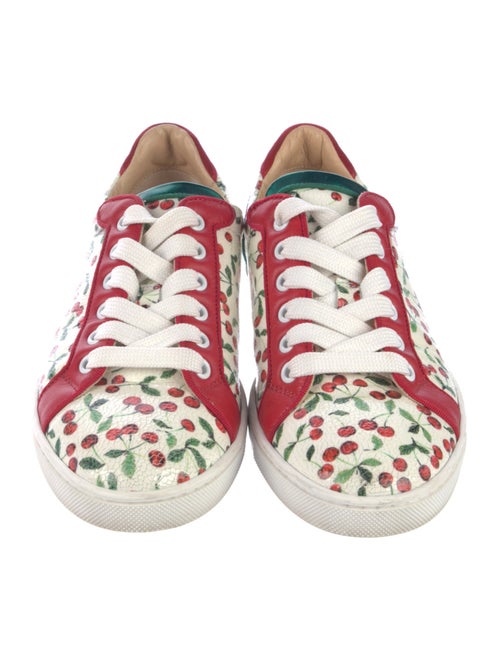 Christian Louboutin Patent Leather Printed Sneakers