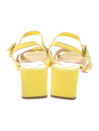 Christian Louboutin Leather Printed Sandals