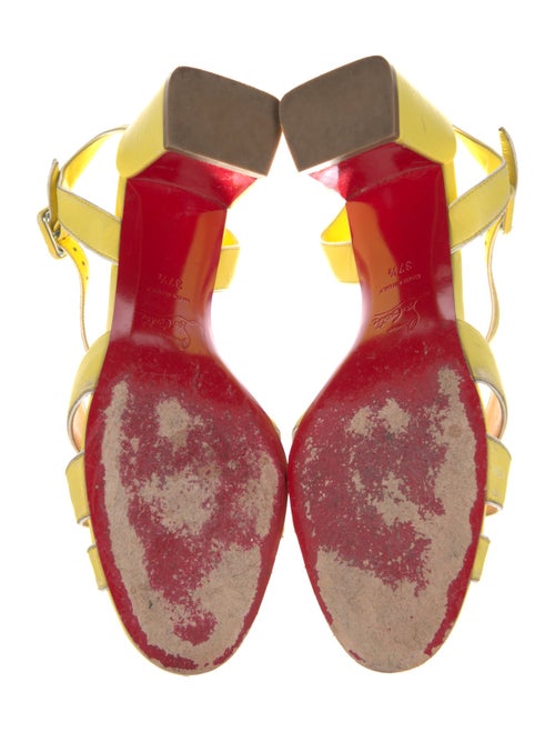 Christian Louboutin Leather Printed Sandals