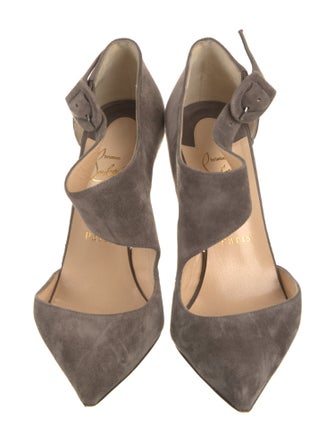 Christian Louboutin Suede D'Orsay Pumps