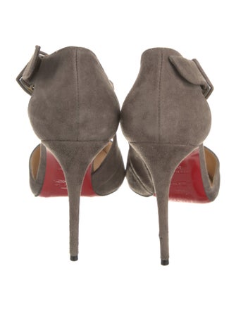Christian Louboutin Suede D'Orsay Pumps
