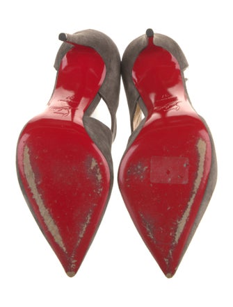 Christian Louboutin Suede D'Orsay Pumps
