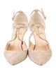 Christian Louboutin Suede T-Strap Pumps