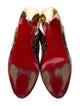 Christian Louboutin Leather Animal Print Slingback Sandals