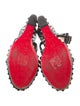Christian Louboutin Rockstud Accents Leather Espadrilles