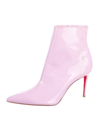 Christian Louboutin Patent Leather Sock Boots