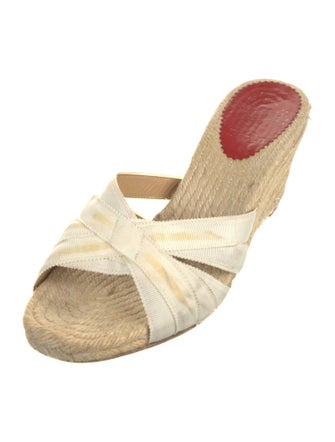 Christian Louboutin Grosgrain Trim Espadrilles
