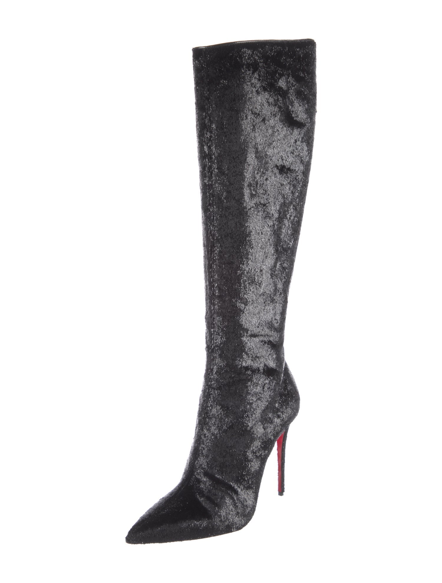 Christian Louboutin Tweed Pattern Boots
